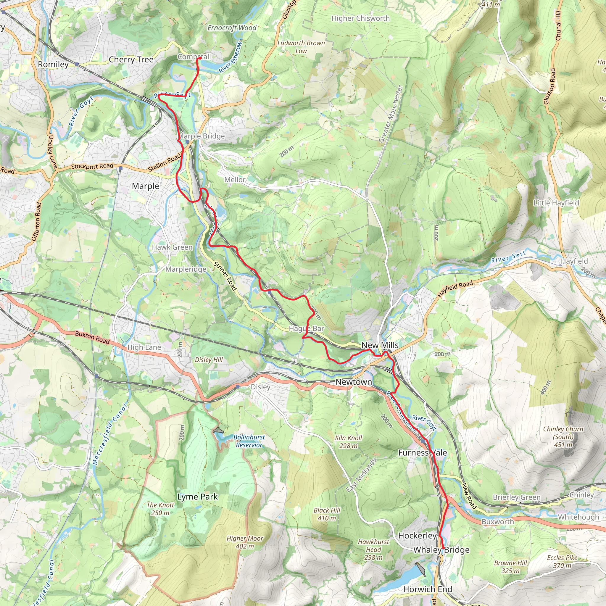 Goyt Way mobile static map
