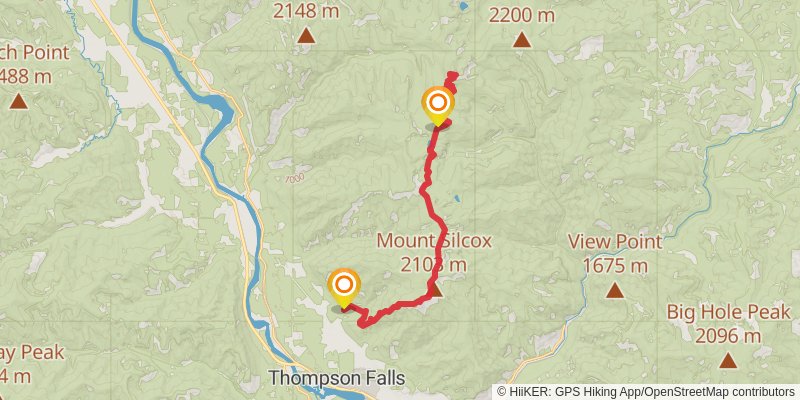 Silcox - Headley Trail stage 2 Map