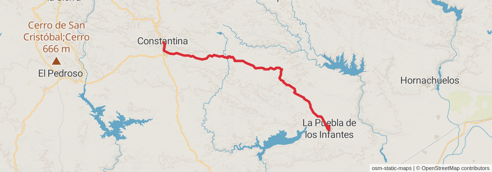 GR 48 - Sierra Morena - Andalusia stage 12 Map