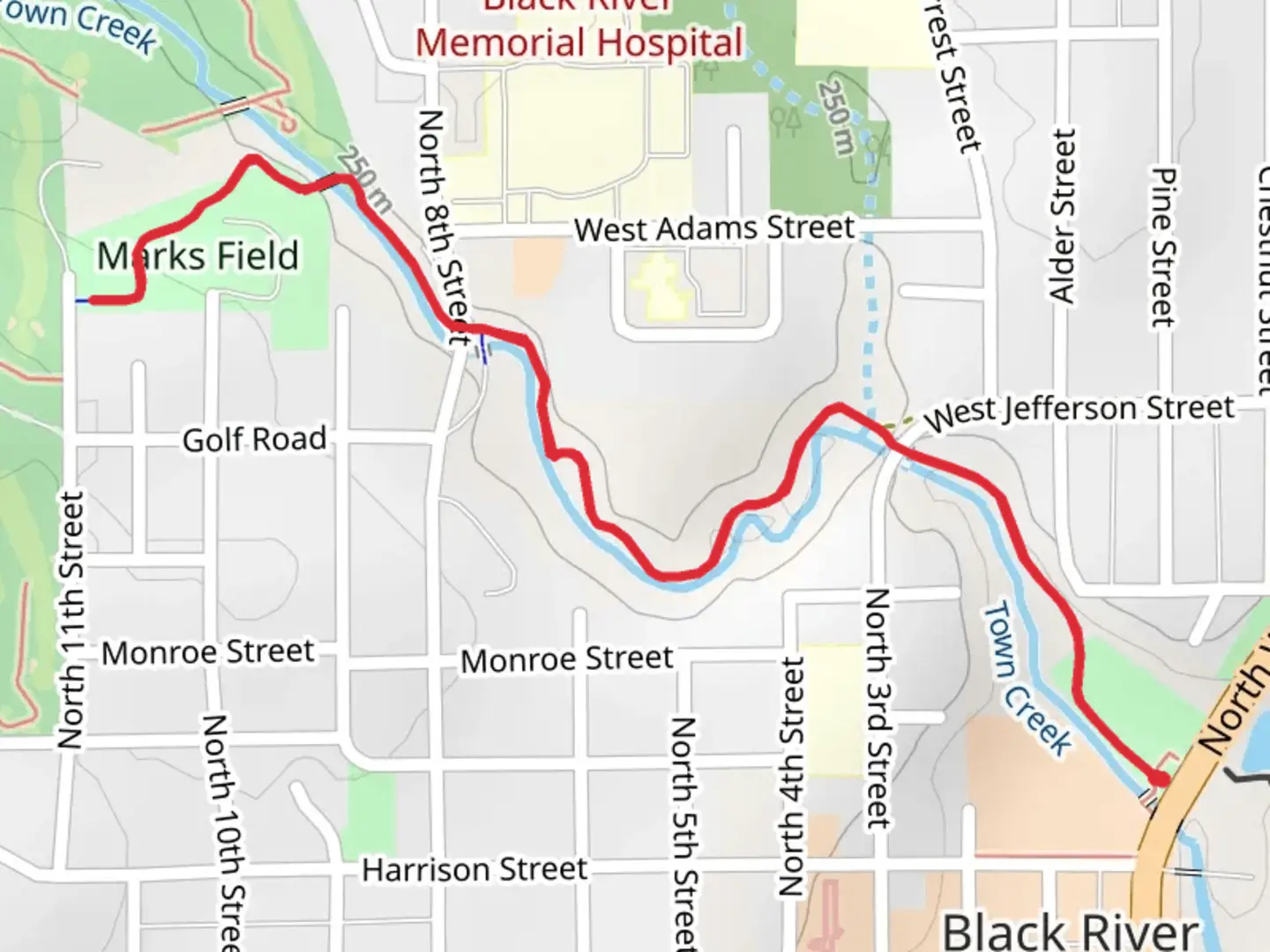An image depicting the trail Foundation Trail and its surrounding area.