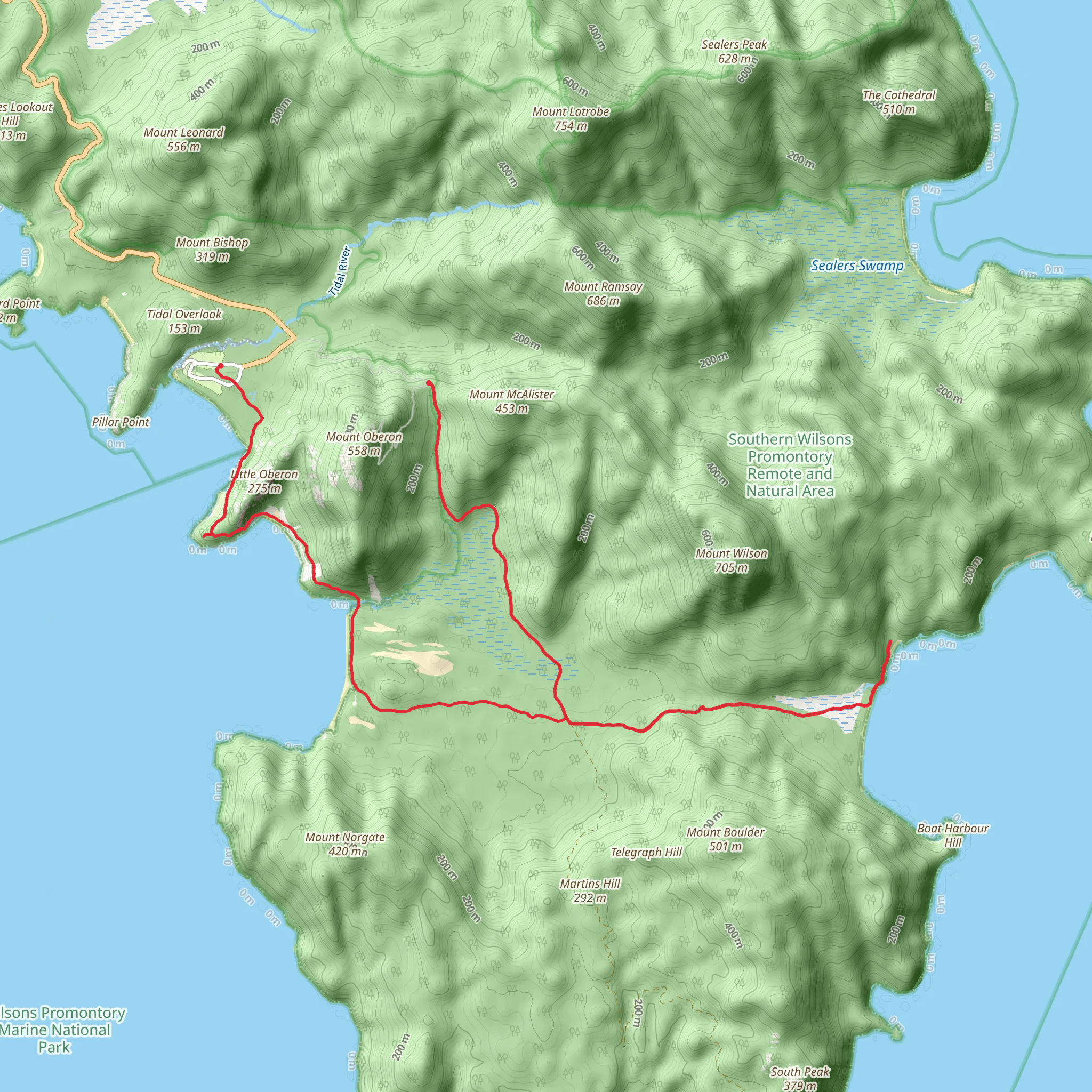 WP - Little Waterloo Bay Circuit mobile static map