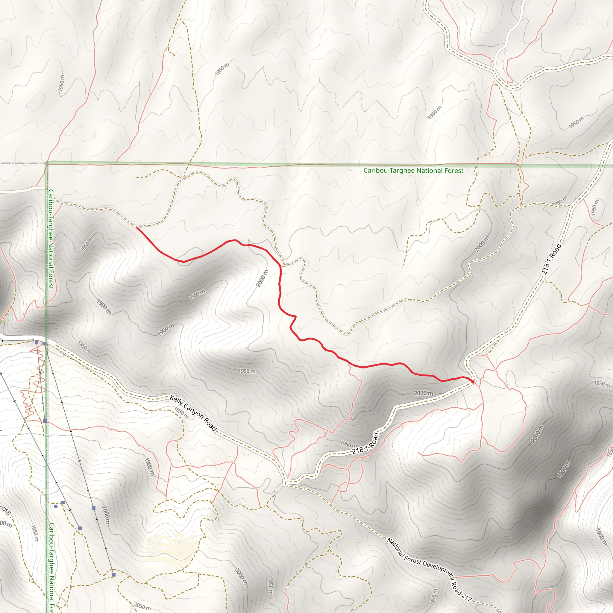Buckskin Morgan Ridge Trail mobile static map
