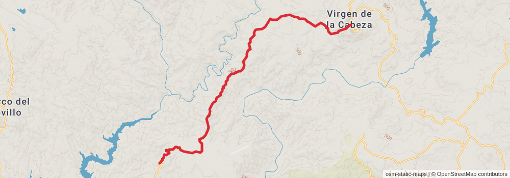 GR 48 - Sierra Morena - Andalusia stage 25 Map