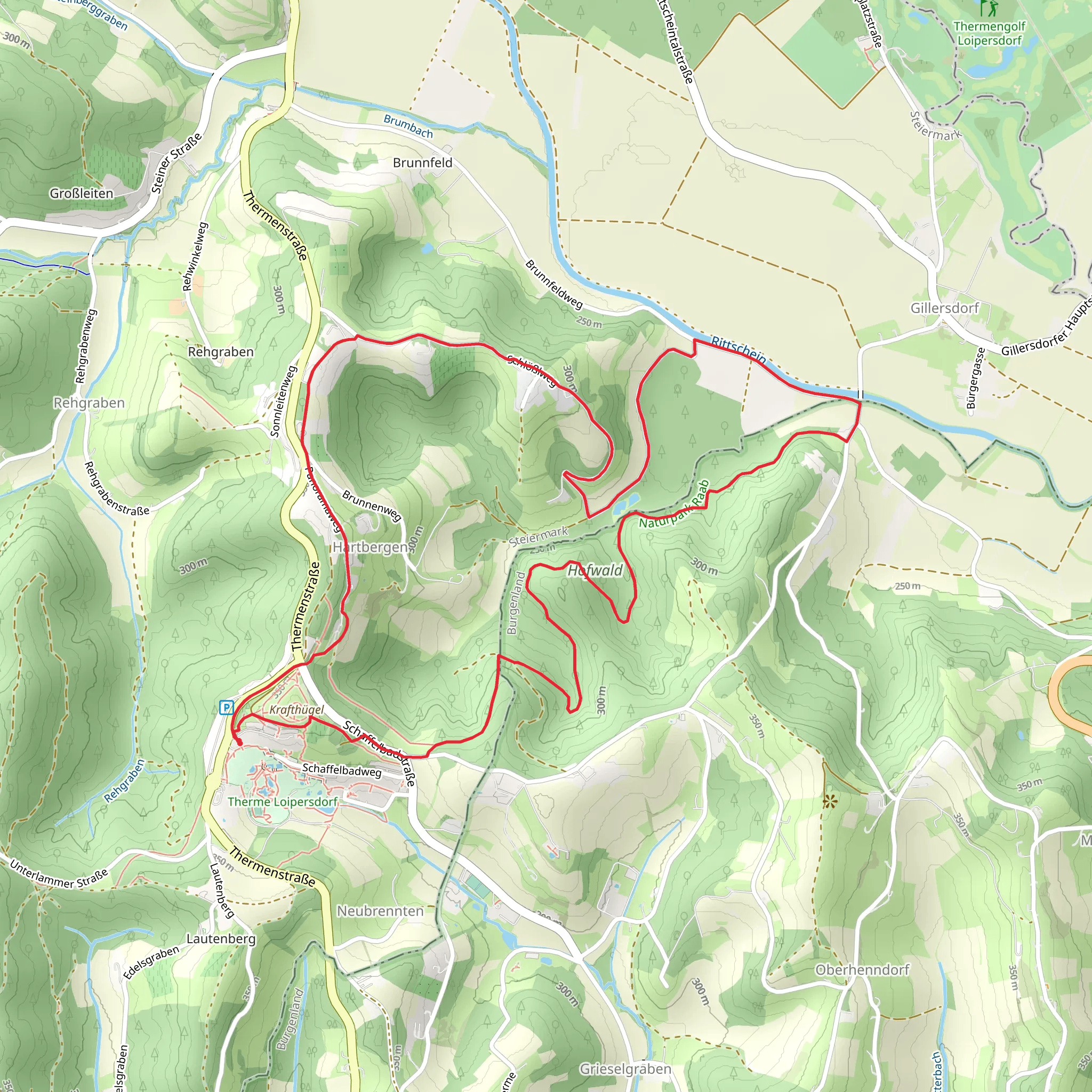 Au & Uferweg Path - 8 mobile static map