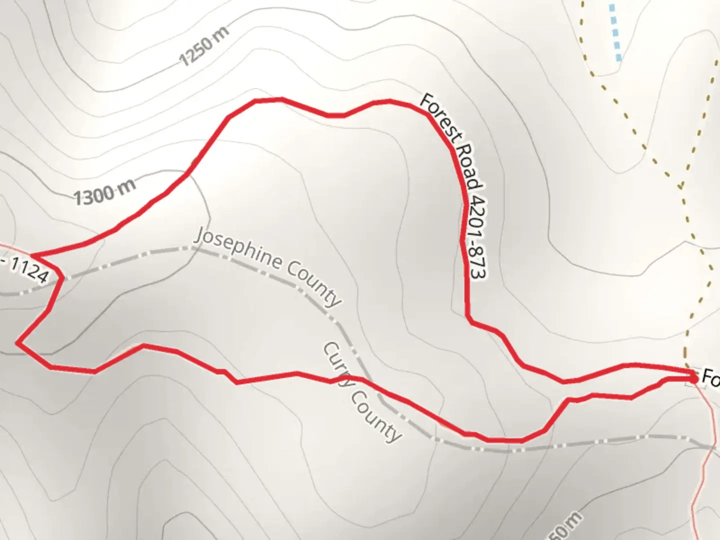 An image depicting the trail Kalmiopsis Rim Loop Trail and its surrounding area.