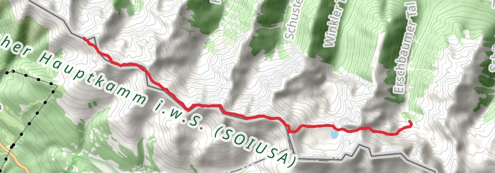 Via Alpina - Red Trail stage 28 Map