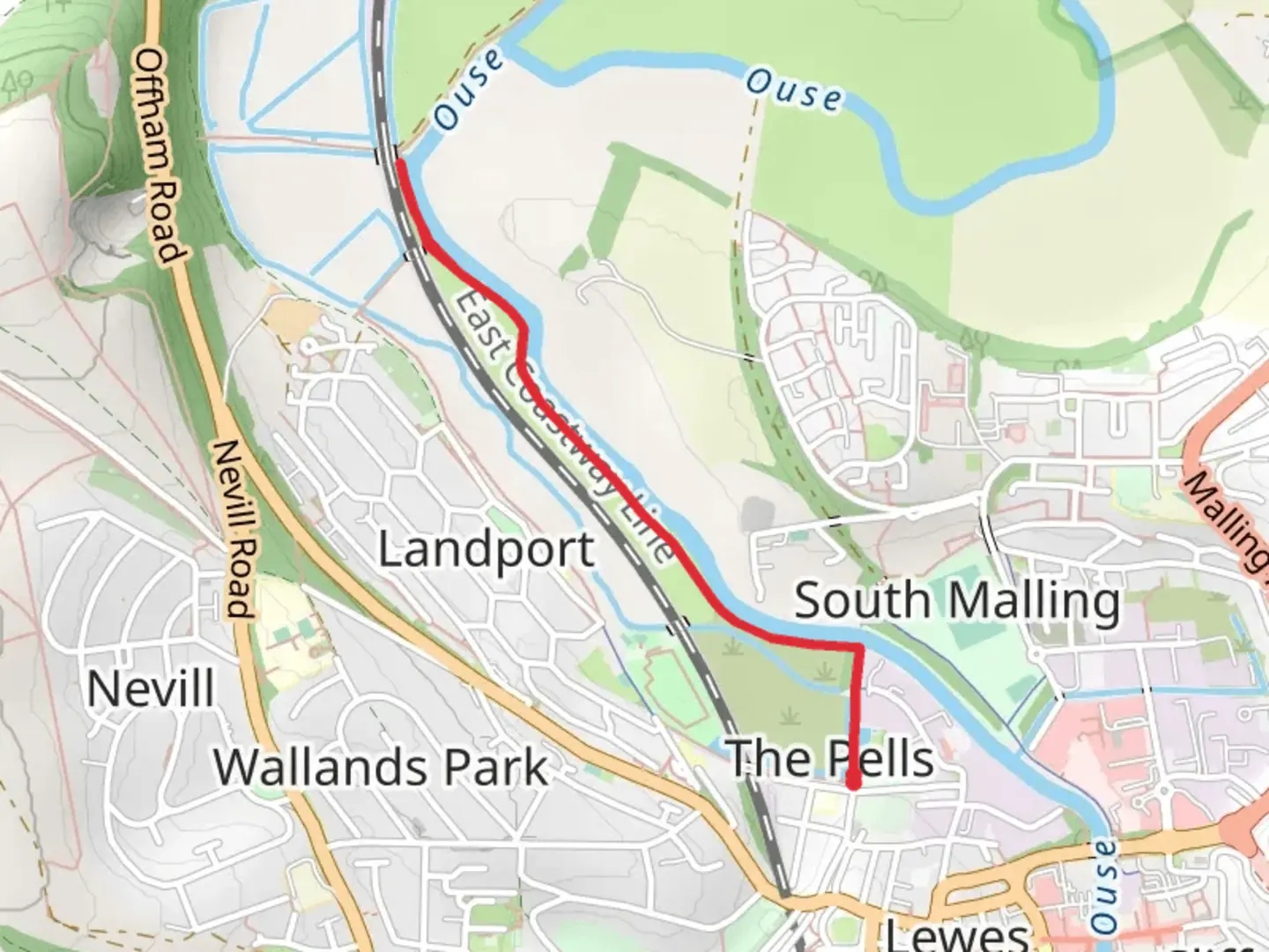 An image depicting the trail River Ouse via Sussex Ouse Valley Way and its surrounding area.
