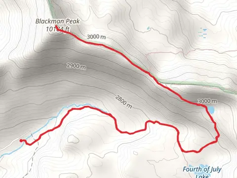 Blackman Peak via Fourth of July Creek