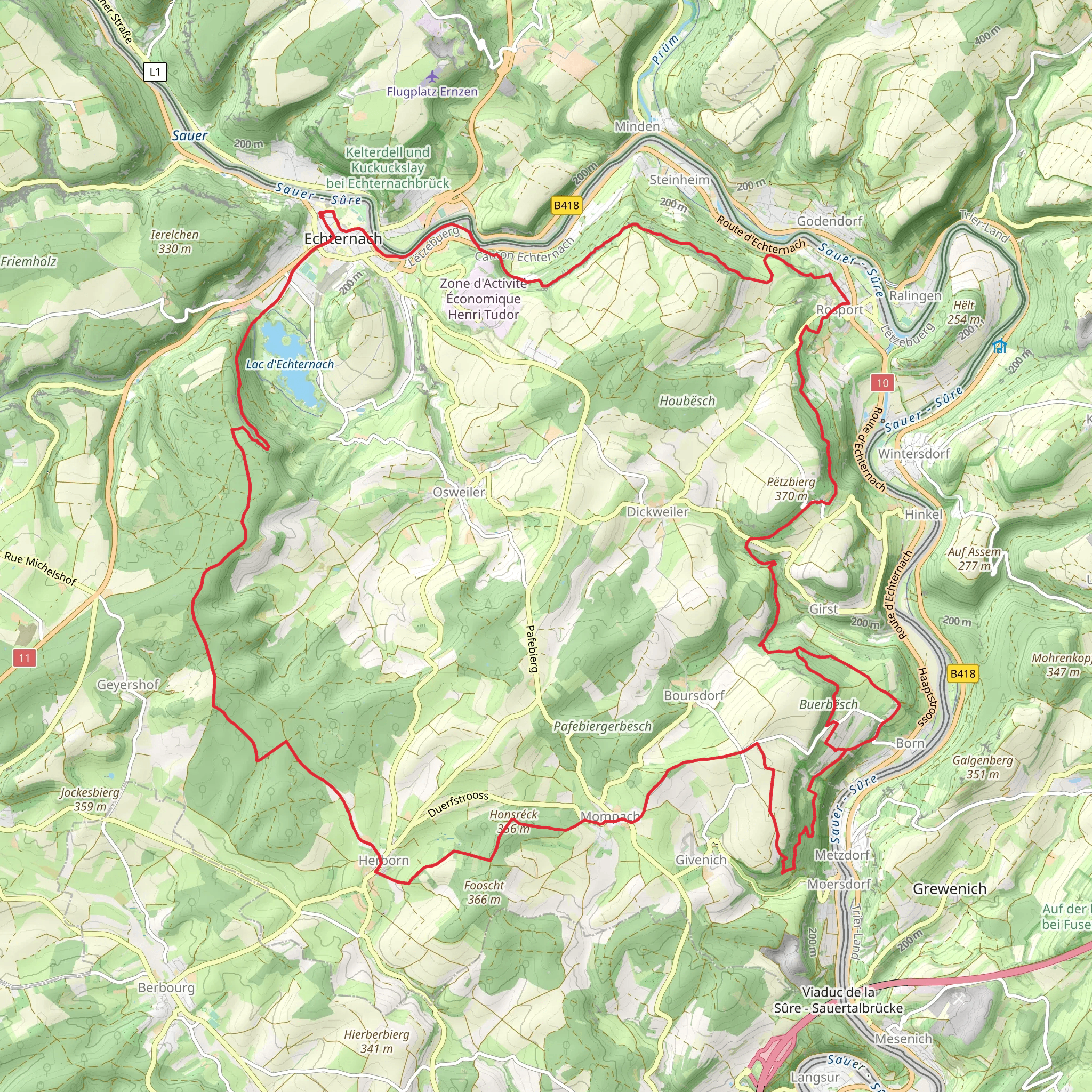 Mullerthal 1 mobile static map