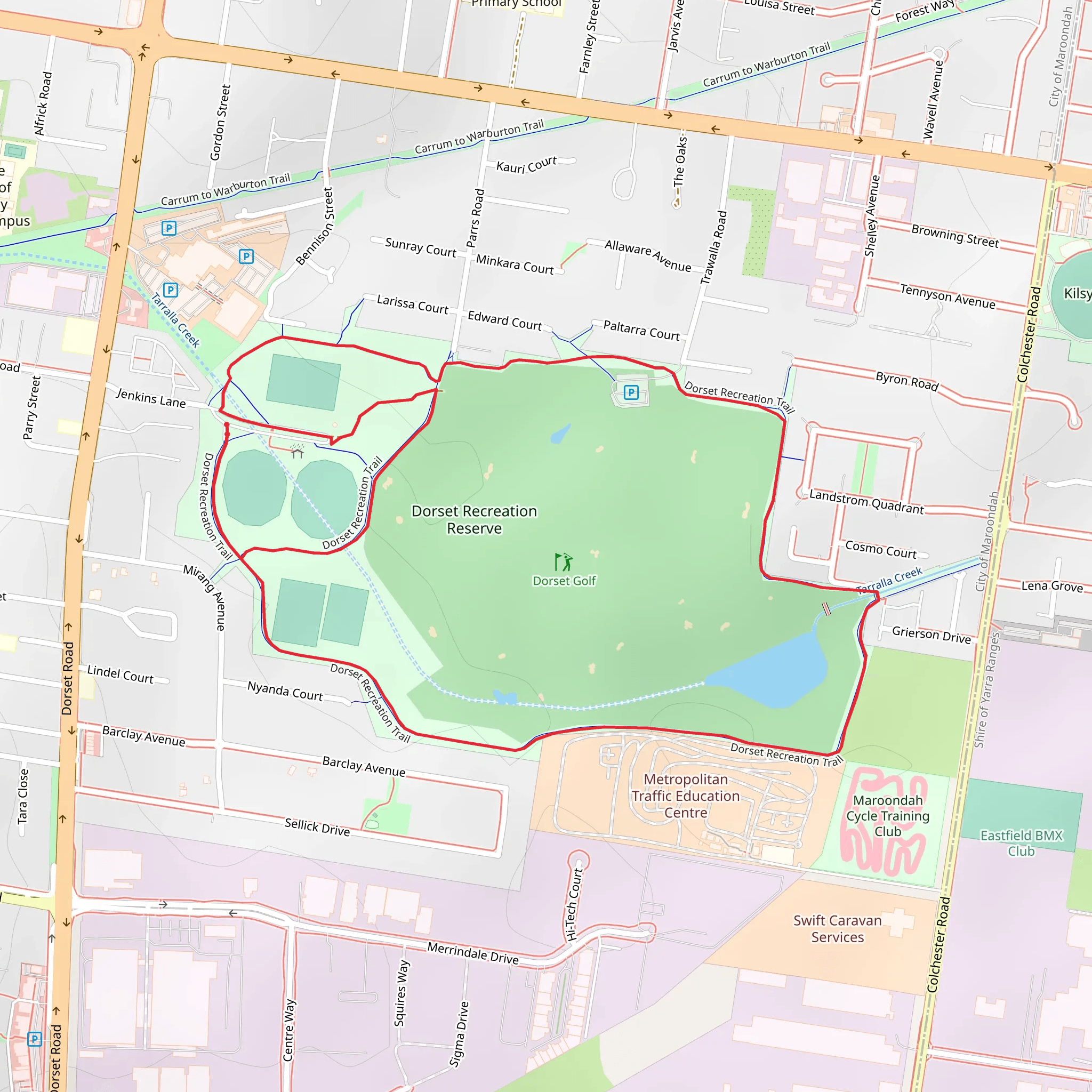Dorset Recreation Trail mobile static map