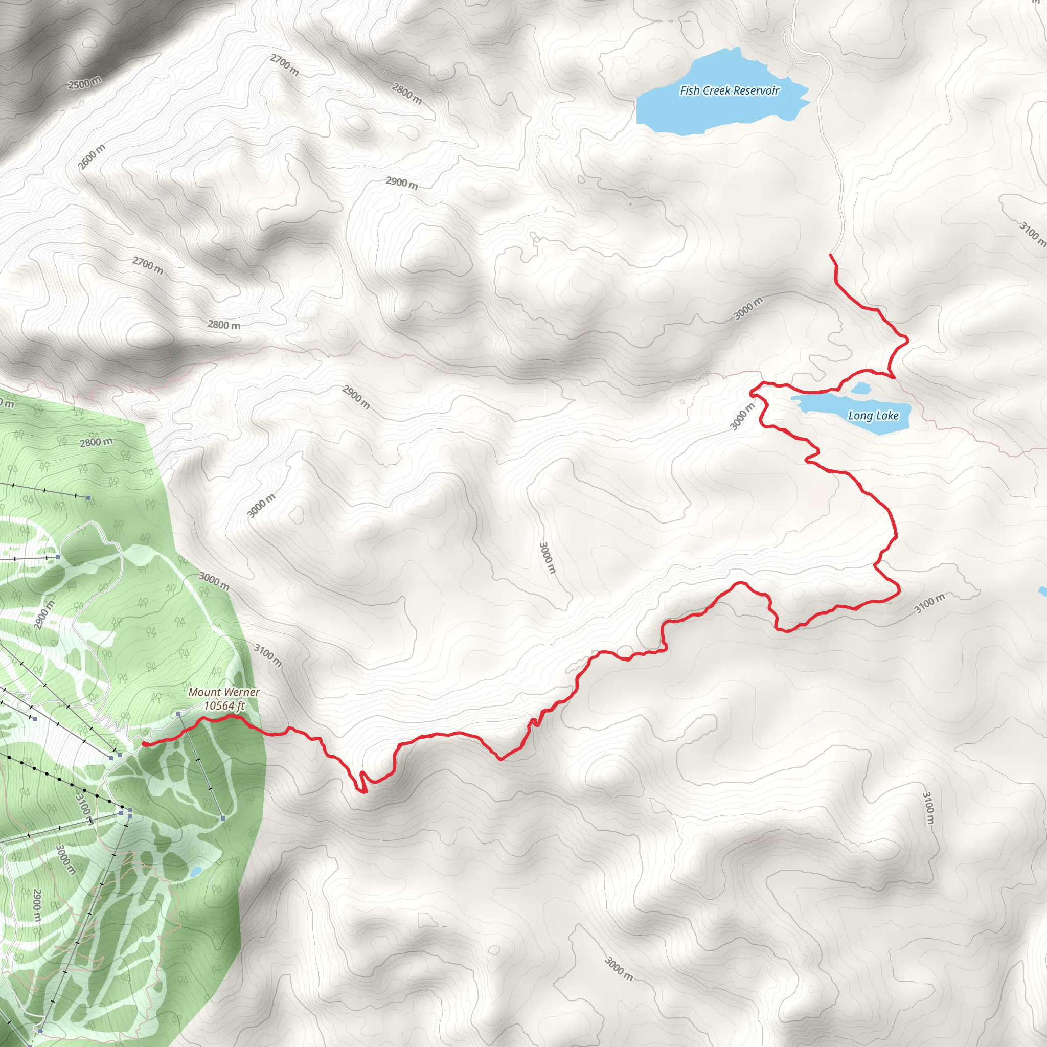 Mountain View Trail mobile static map