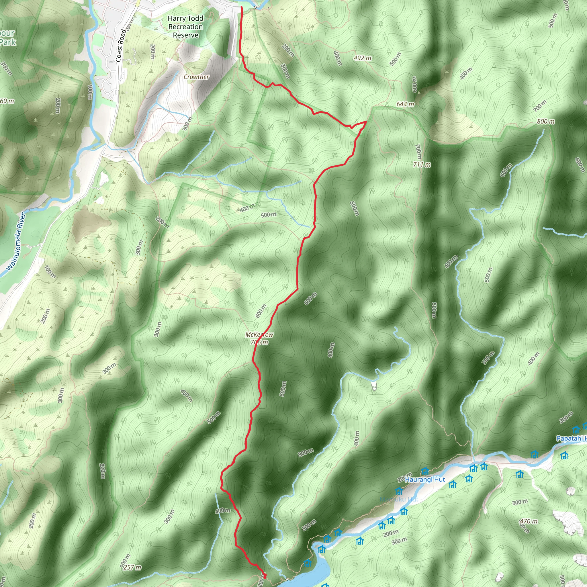 Mt Mckerrow mobile static map