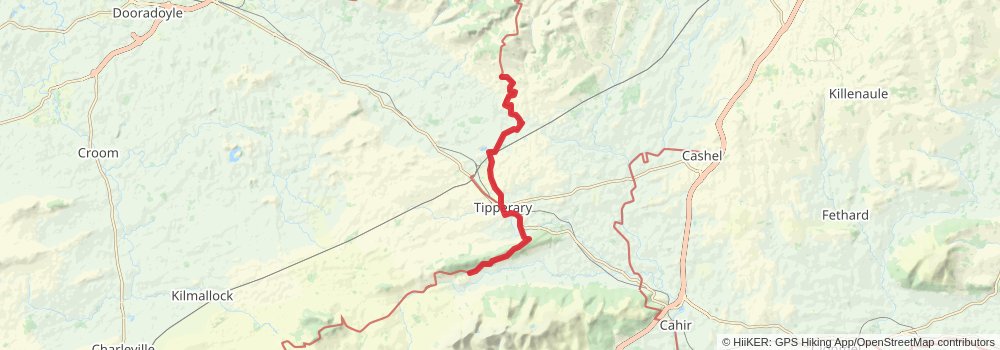 Beara Breifne Way stage 14 Map