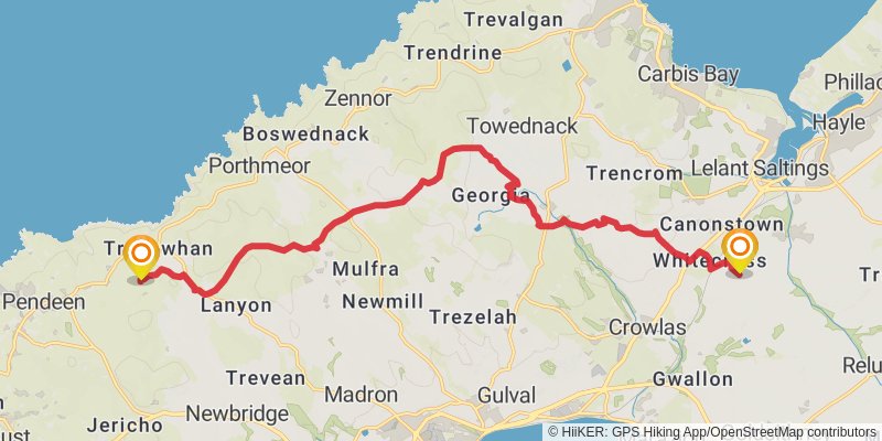 Land's End Trail stage 25 Map