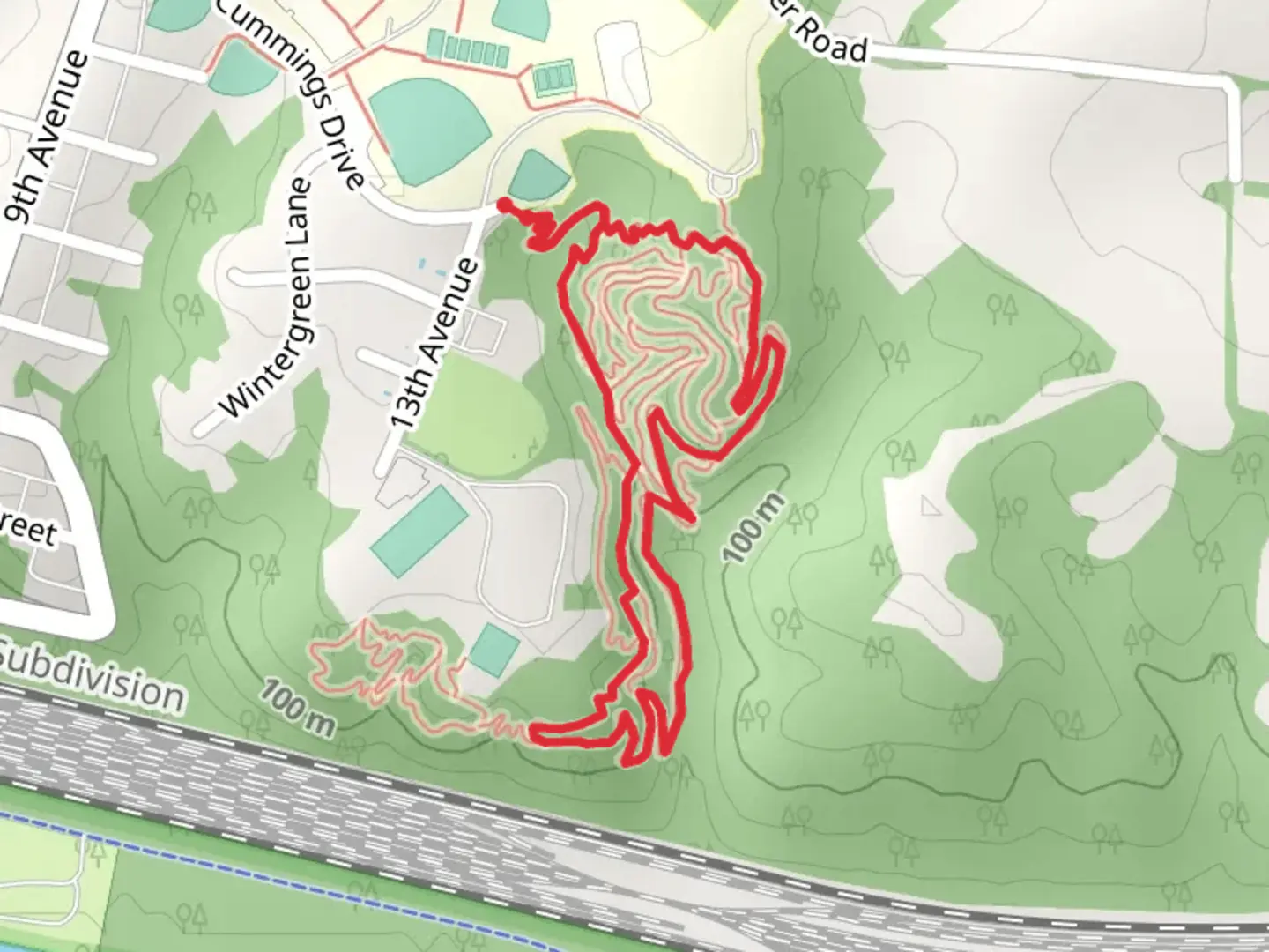 An image depicting the trail Smoketown Pass and Pozzwell Pass Loop and its surrounding area.