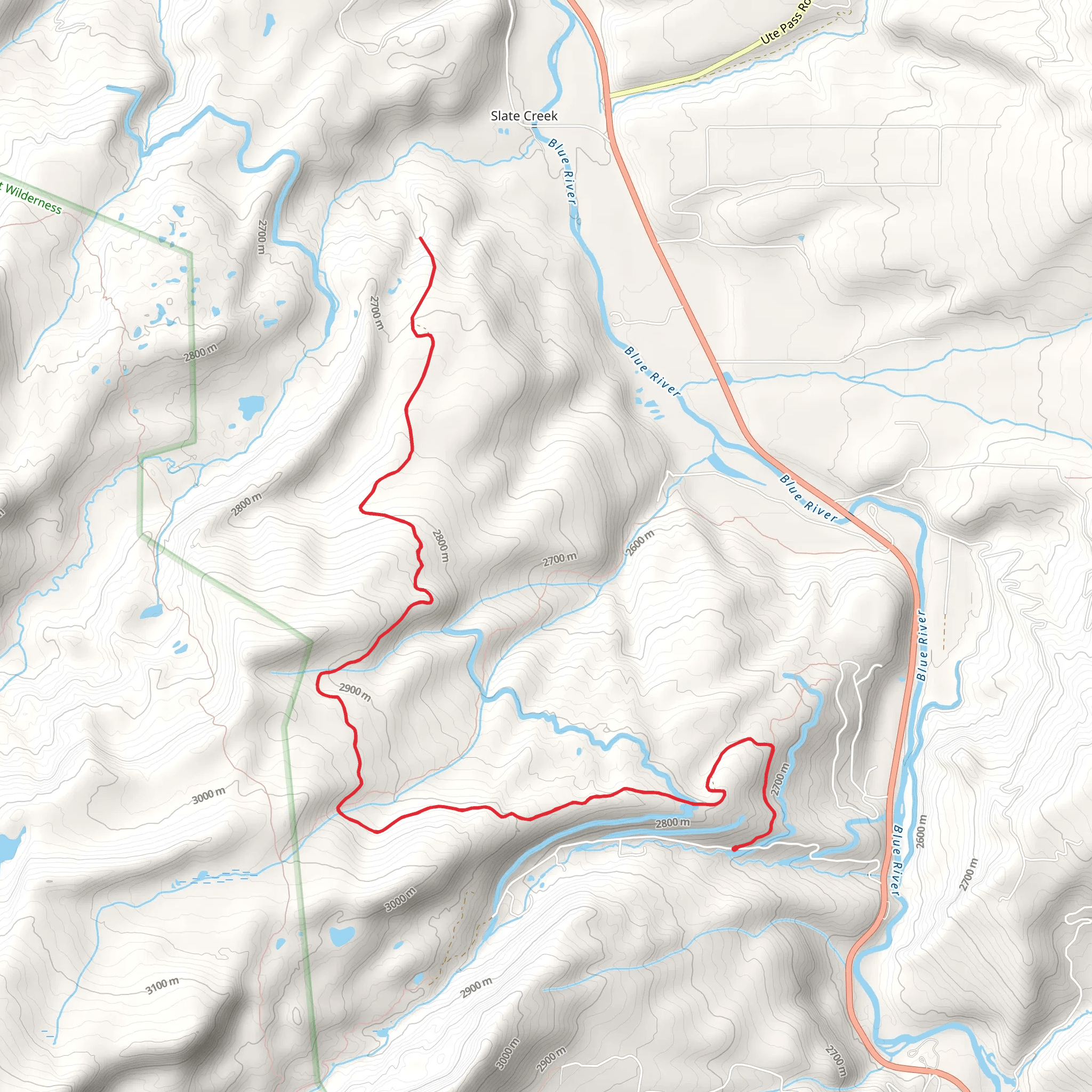 Not Rock Creek Trail mobile static map