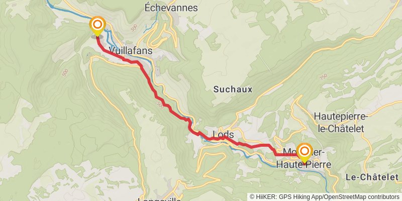Via Francigena - France stage 47 Map