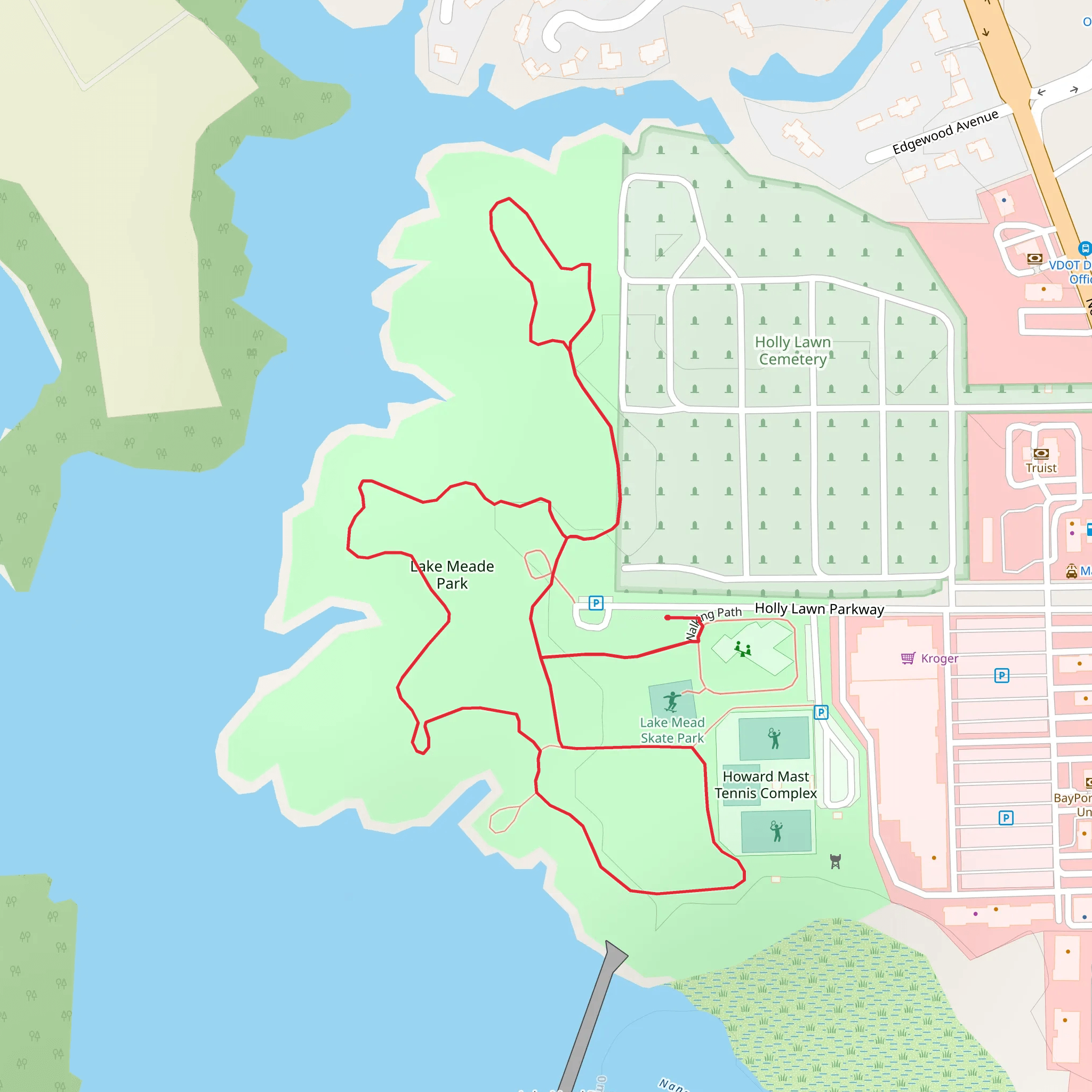 Lake Mead Skate Park Loop mobile static map