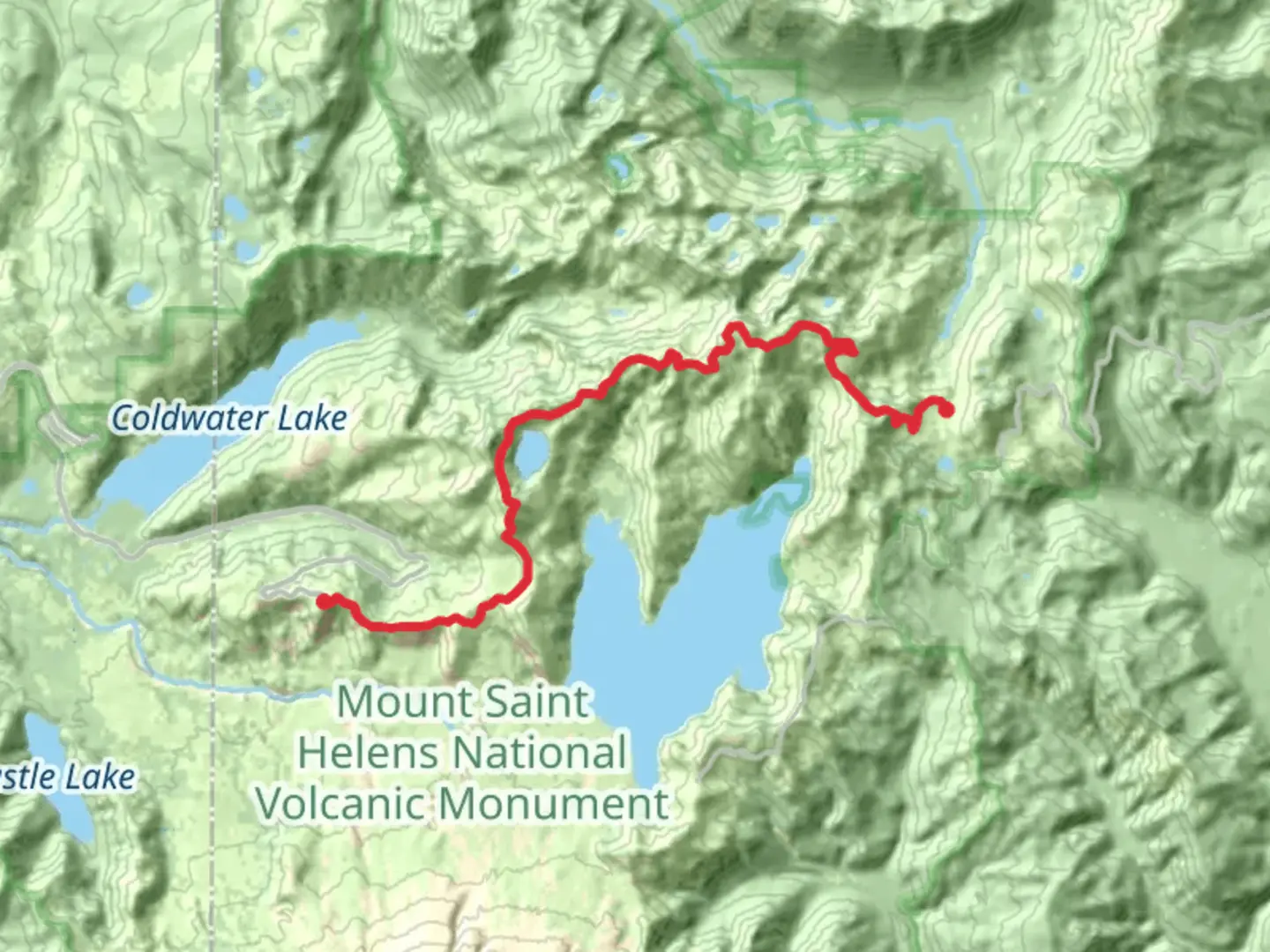 An image depicting the trail Boundary Trail to Johnston Ridge and its surrounding area.