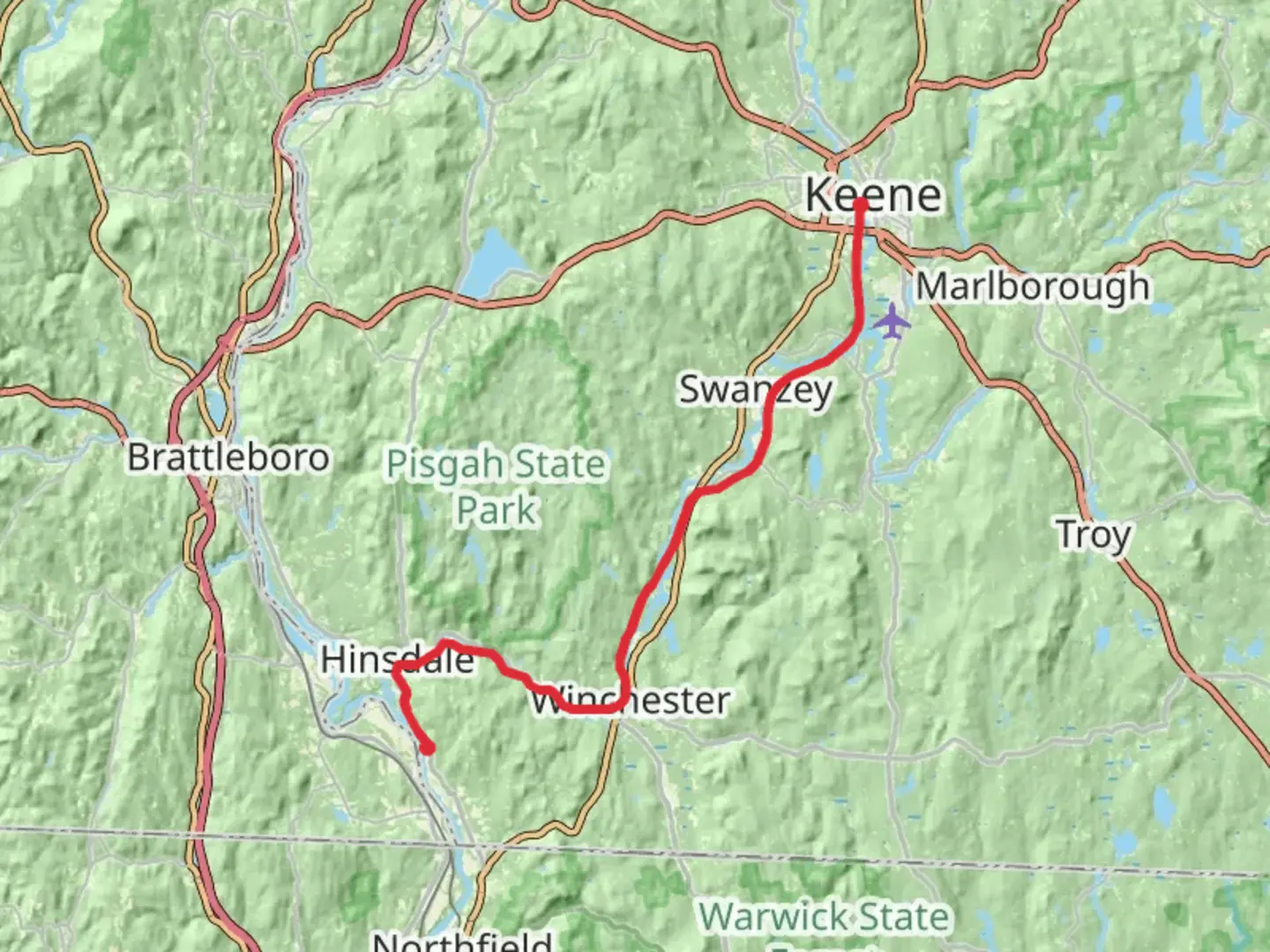 An image depicting the trail Ashuelot River - Ashuelot Rail Trail and its surrounding area.