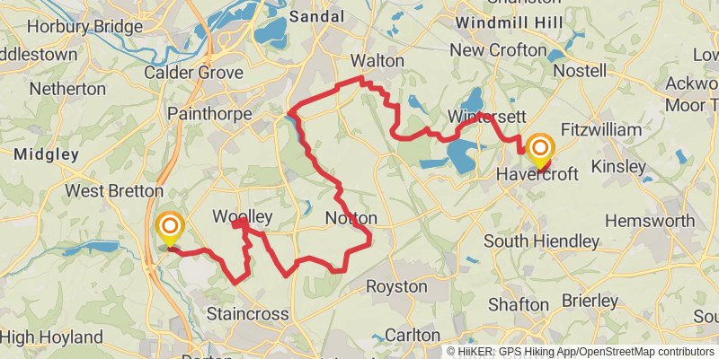 Wakefield Way stage 4 Map