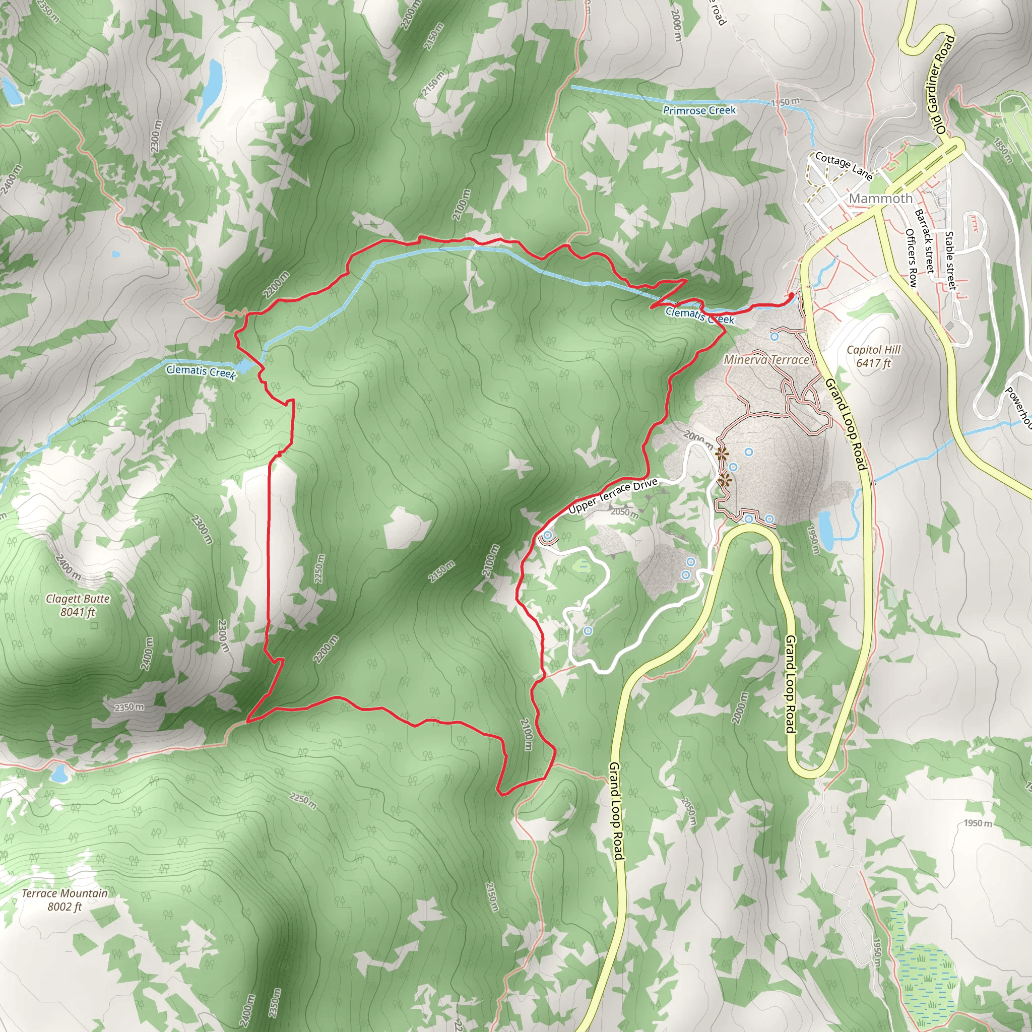 Clematis Creek Loop mobile static map