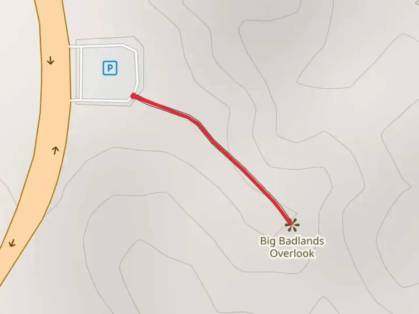 An image depicting the trail Scenic Overlook and its surrounding area.