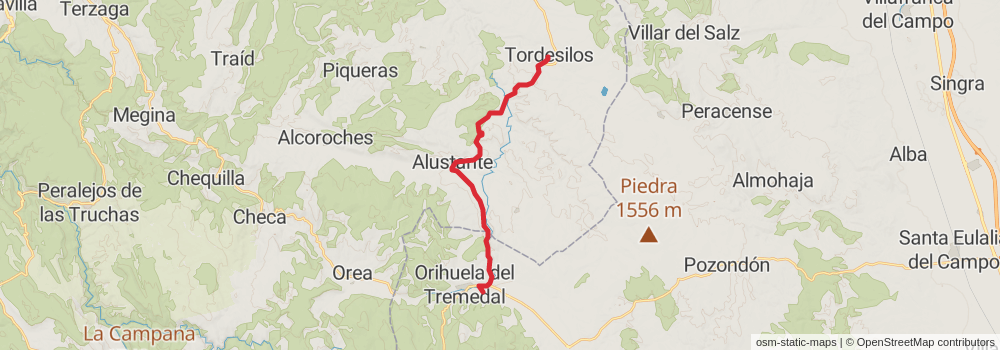 GR 160 Camino del Cid stage 11 Map