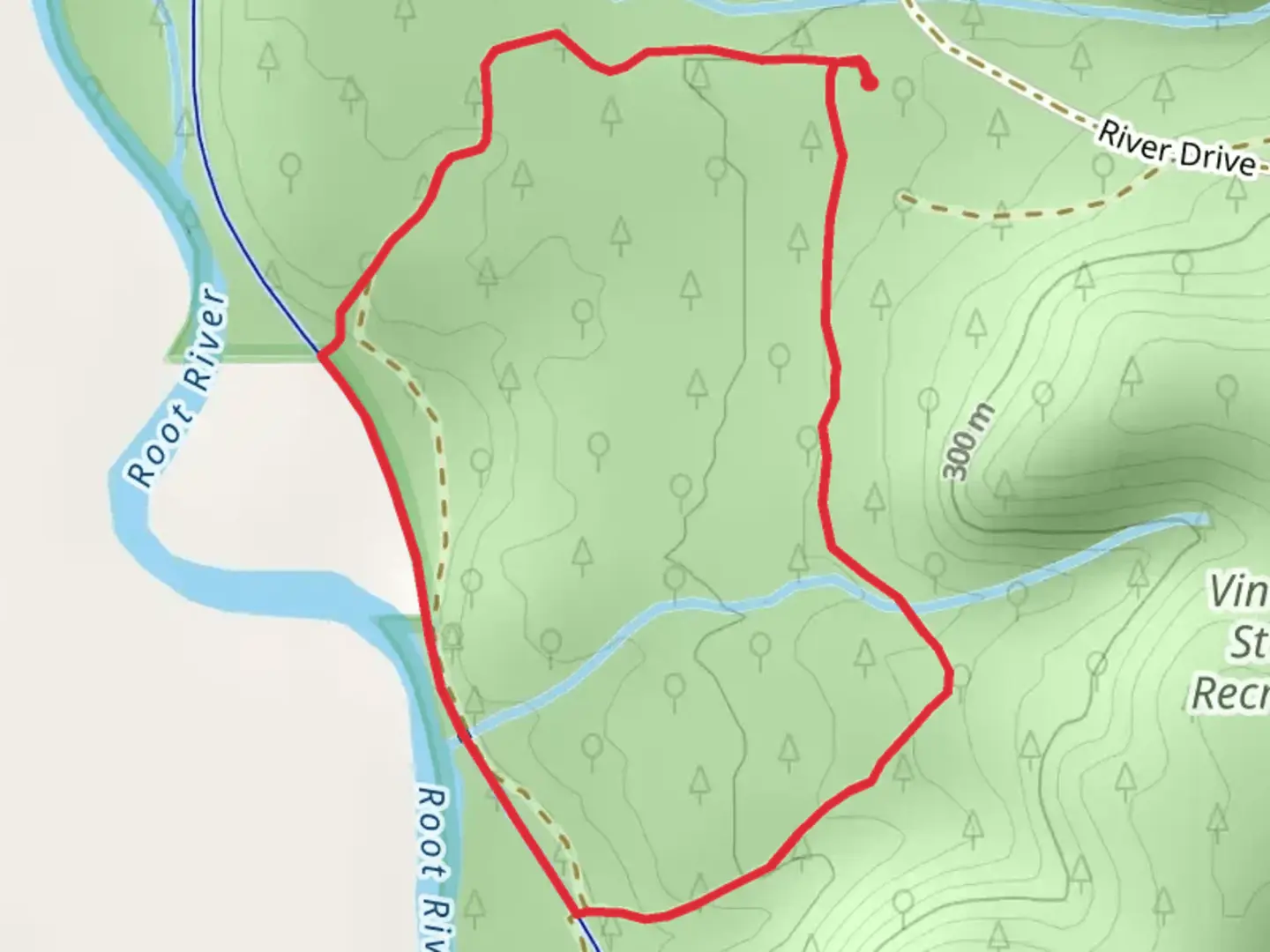 An image depicting the trail Vinegar Ridge Campground Loop - East and its surrounding area.