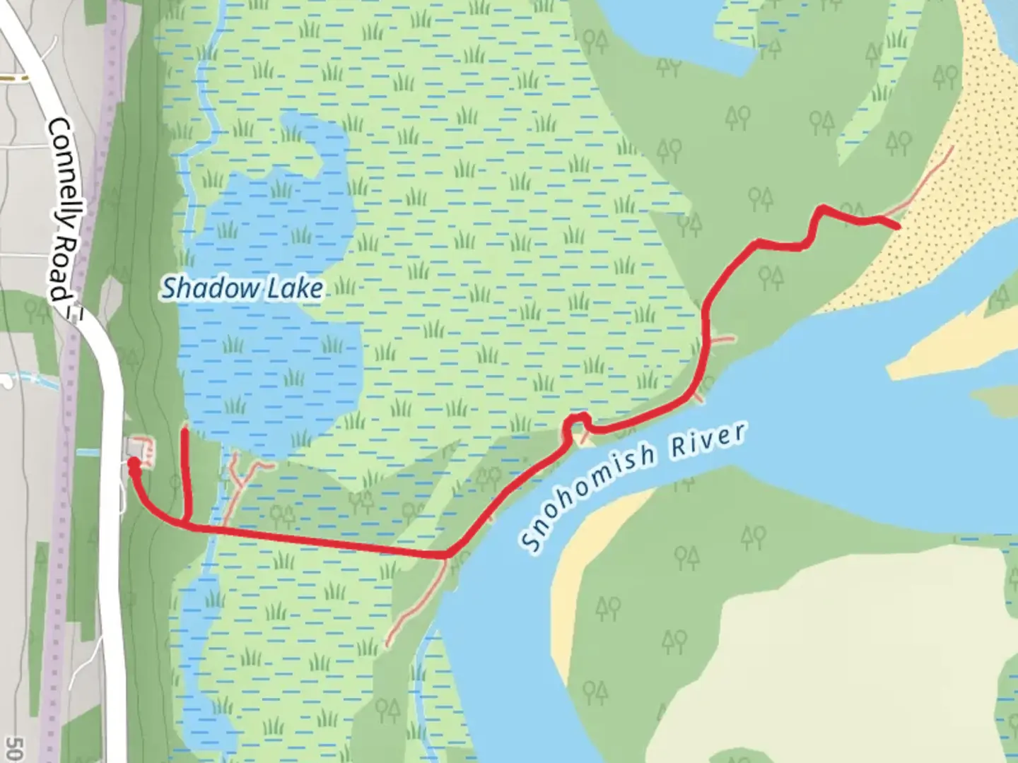 An image depicting the trail Bob Heirman Wildlife Park Walk and its surrounding area.