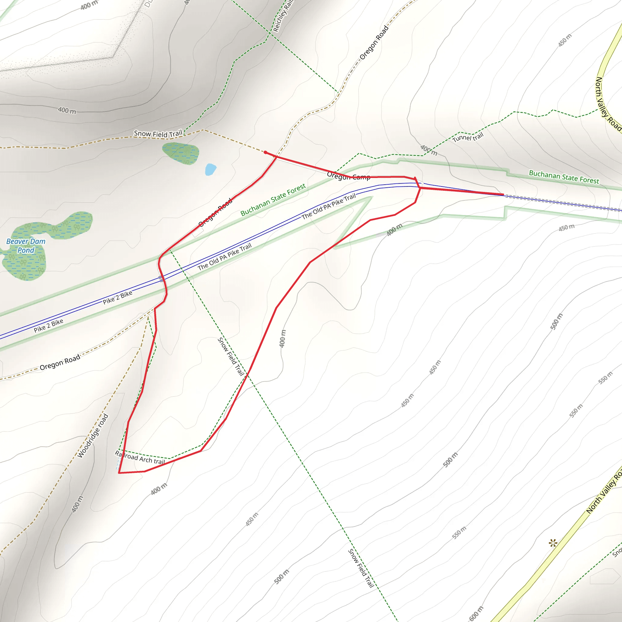 Woodridge Walk mobile static map