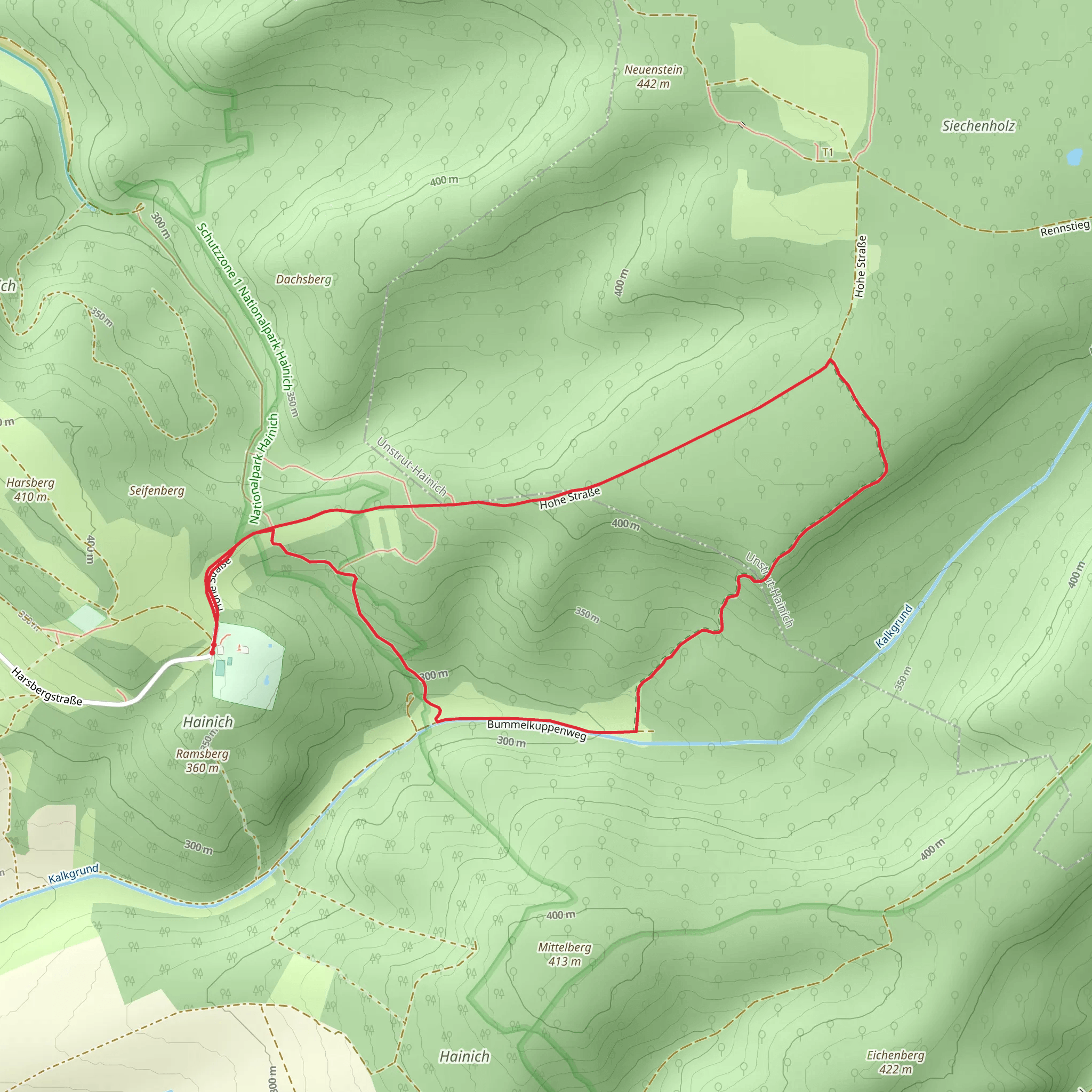 Bummelkuppenweg mobile static map