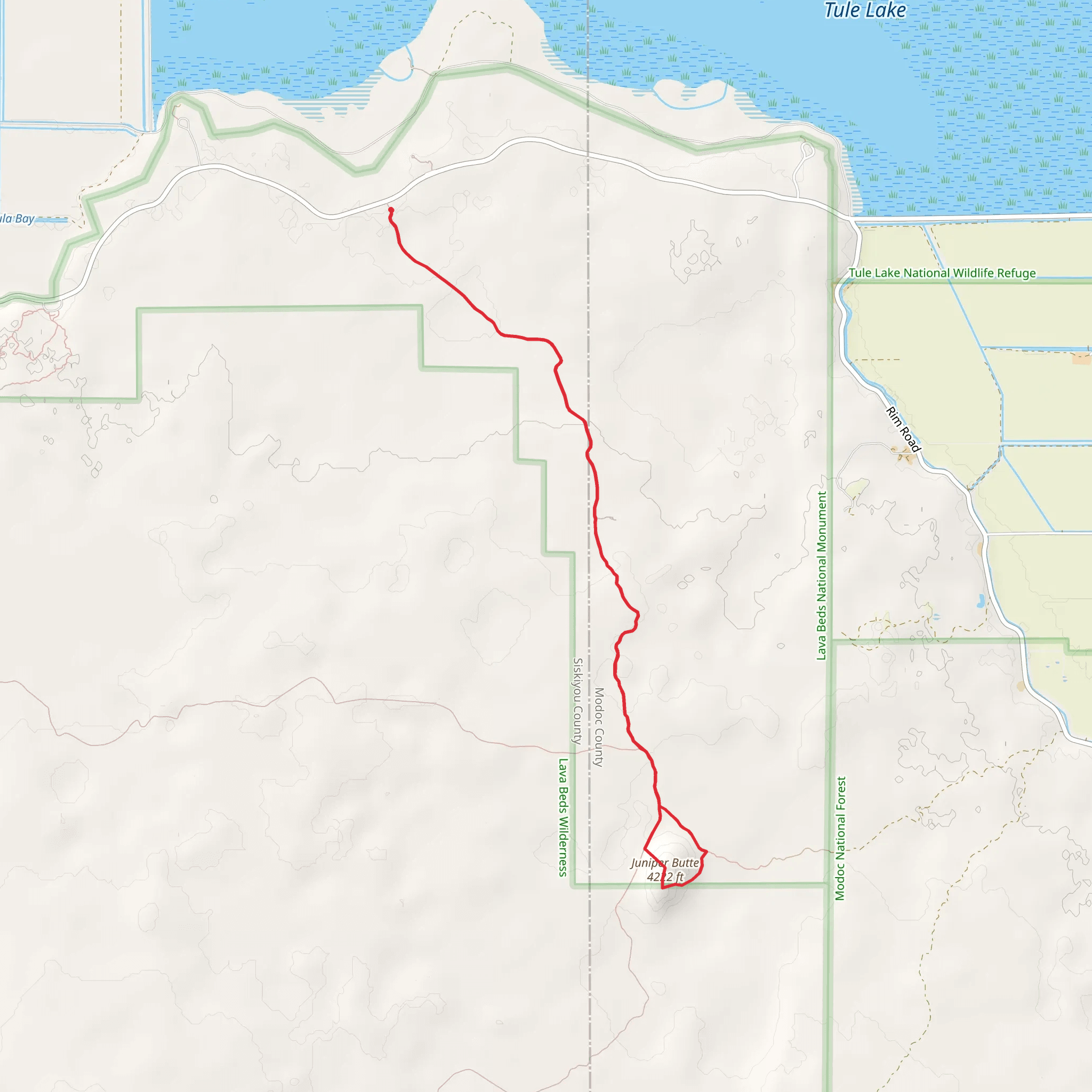 Juniper Butte via Lyons Trail mobile static map
