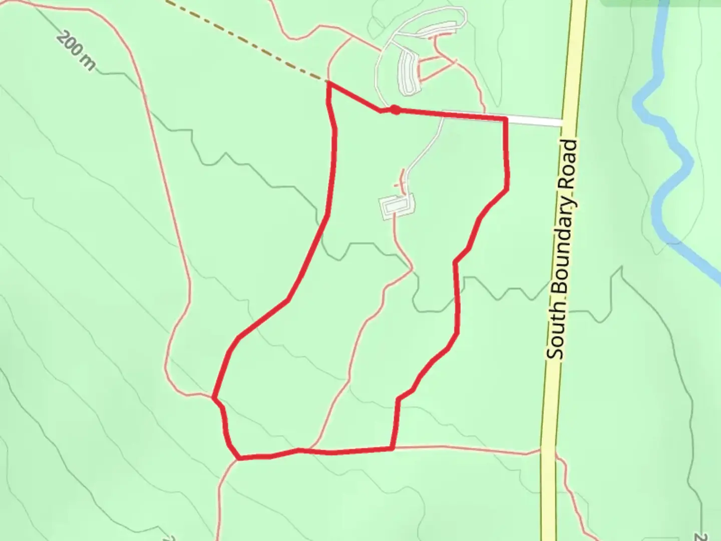 An image depicting the trail Porcupine Mountains Visitor Center Loop - South and its surrounding area.