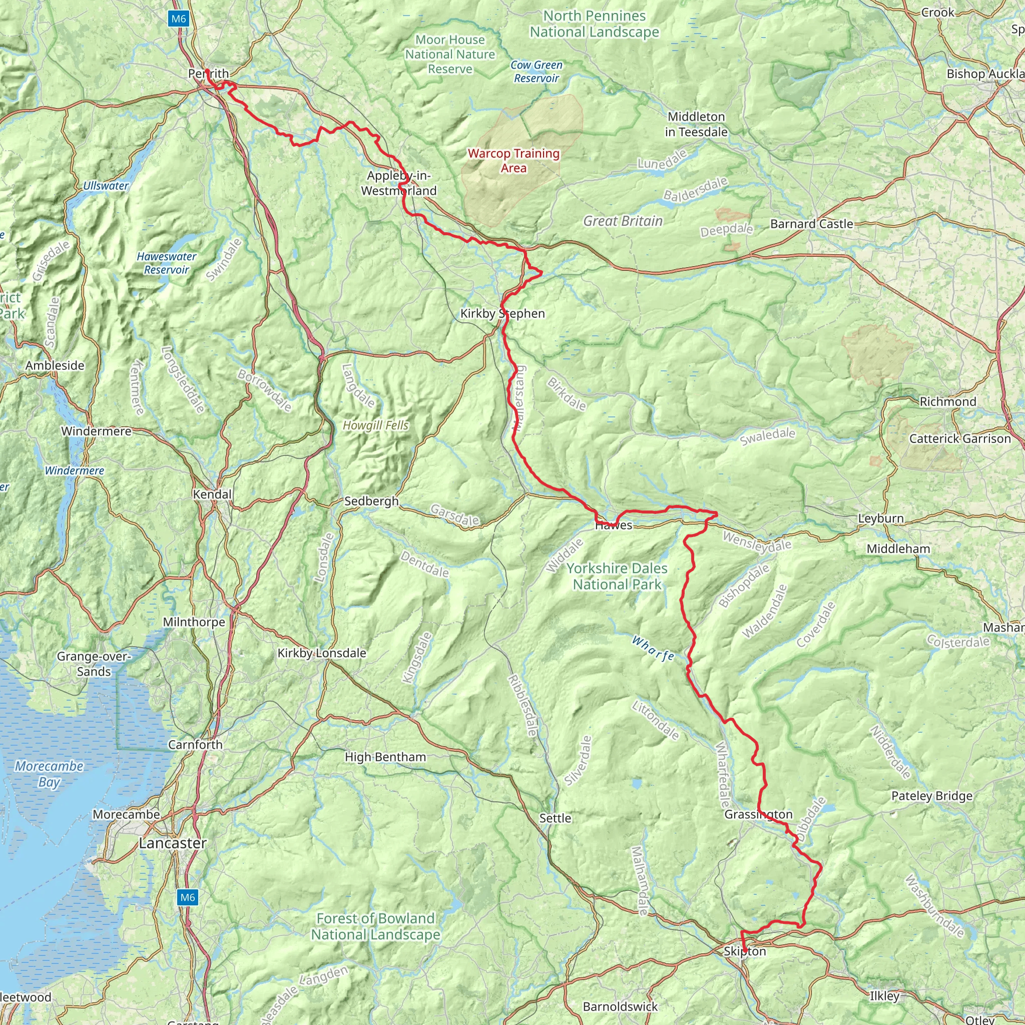Lady Anne's Way mobile static map