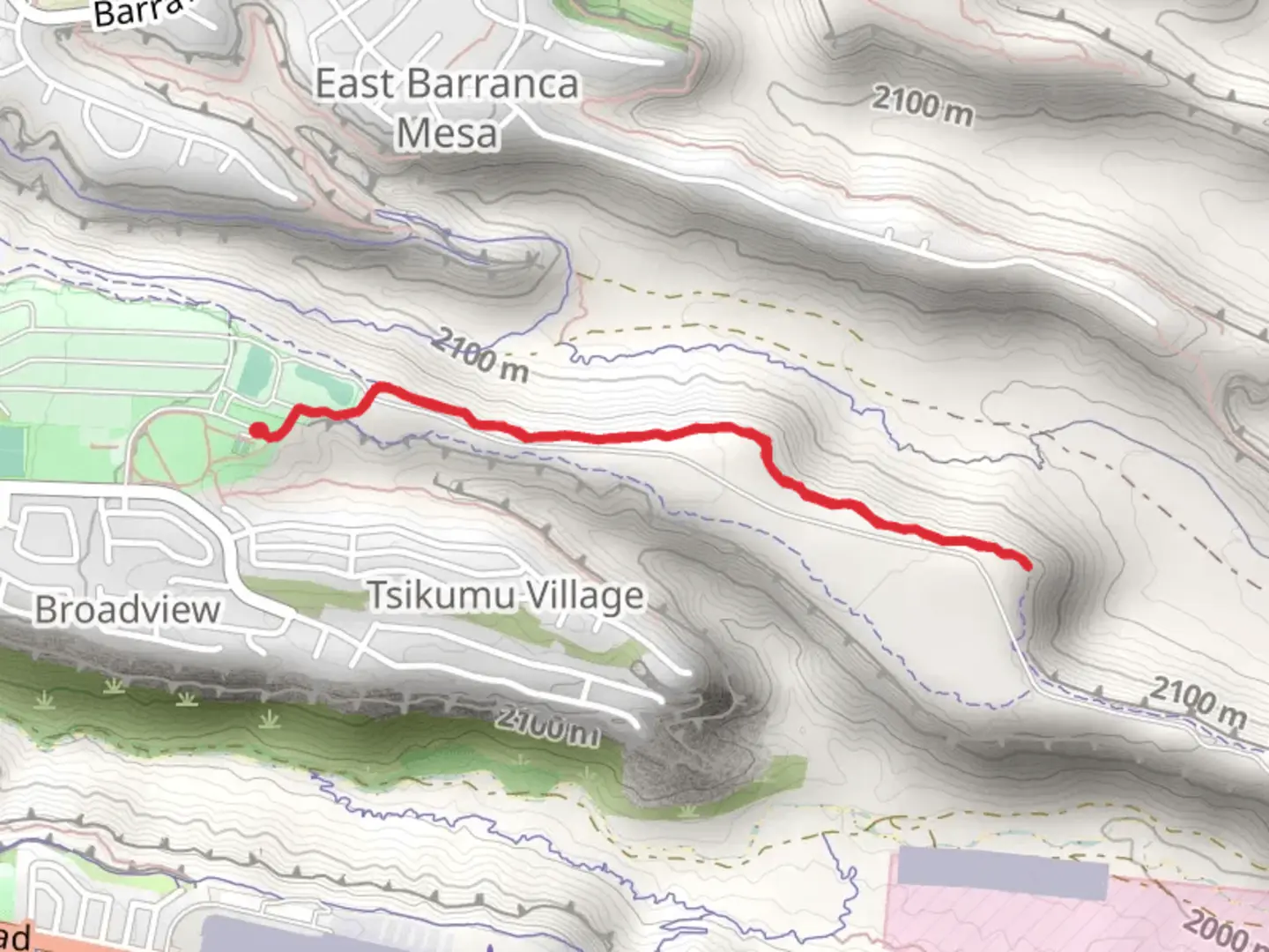An image depicting the trail North Mesa Park - Kwage Mesa Trail and its surrounding area.