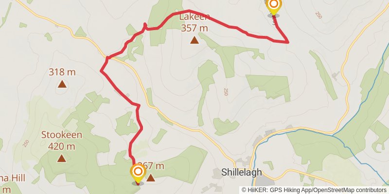 Sandymount to Portmagee stage 7 Map