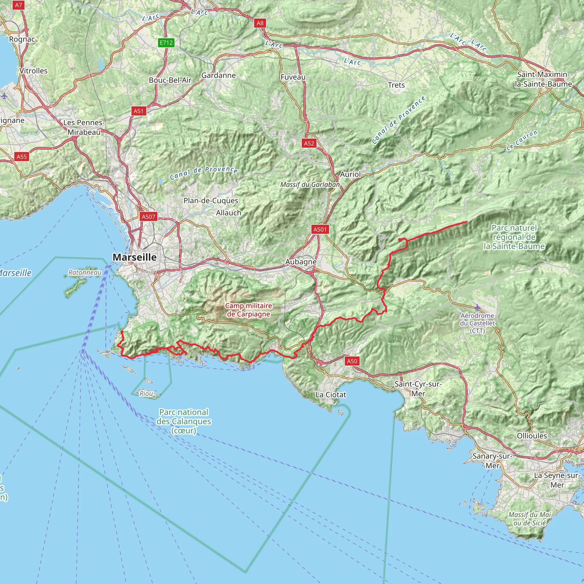 GR 98 mobile static map