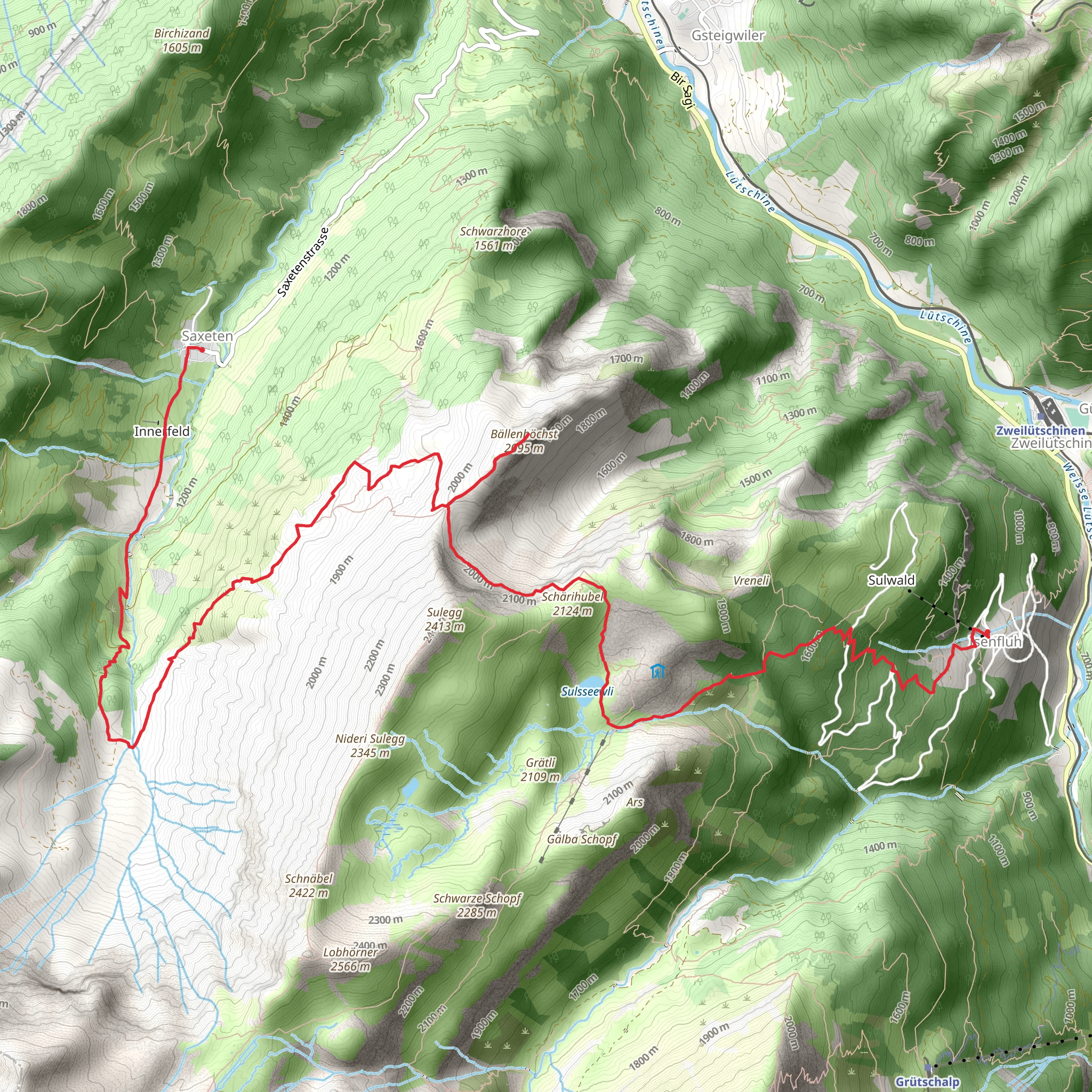 To the Bällehöchst Viewpoint mobile static map