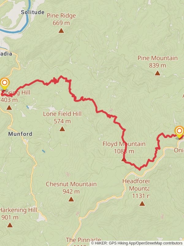 Floyd Mountain and Fork Mountain Appalachian Trail