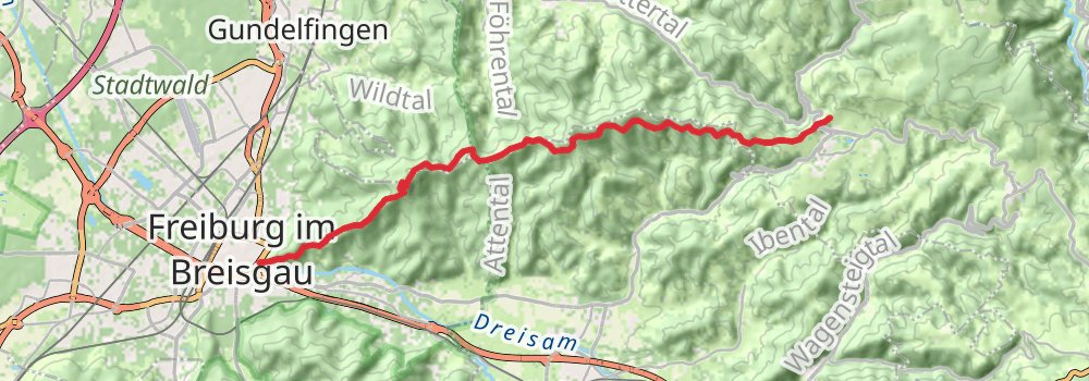 Kandel-Höhenweg stage 6 Map