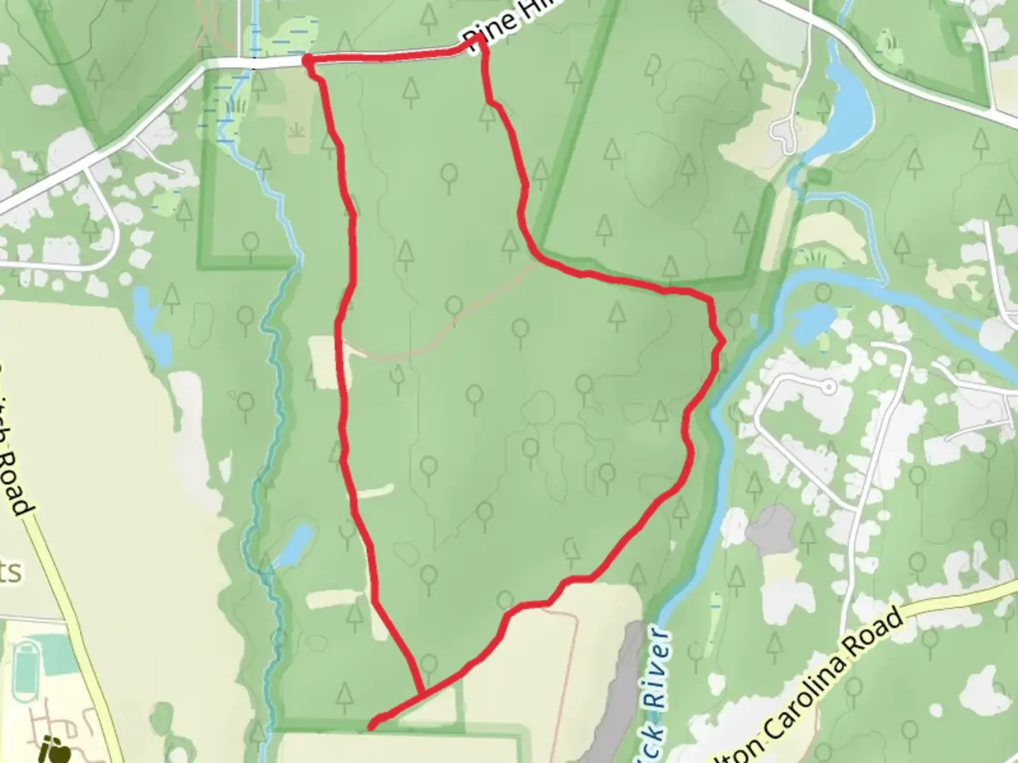 An image depicting the trail North South Loop Trail and its surrounding area.