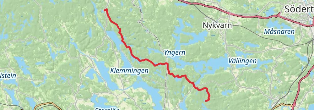 Sörmlandsleden Trail stage 8 Map
