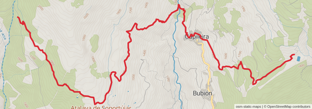 GR 240 Sendero Sulayr stage 5 Map