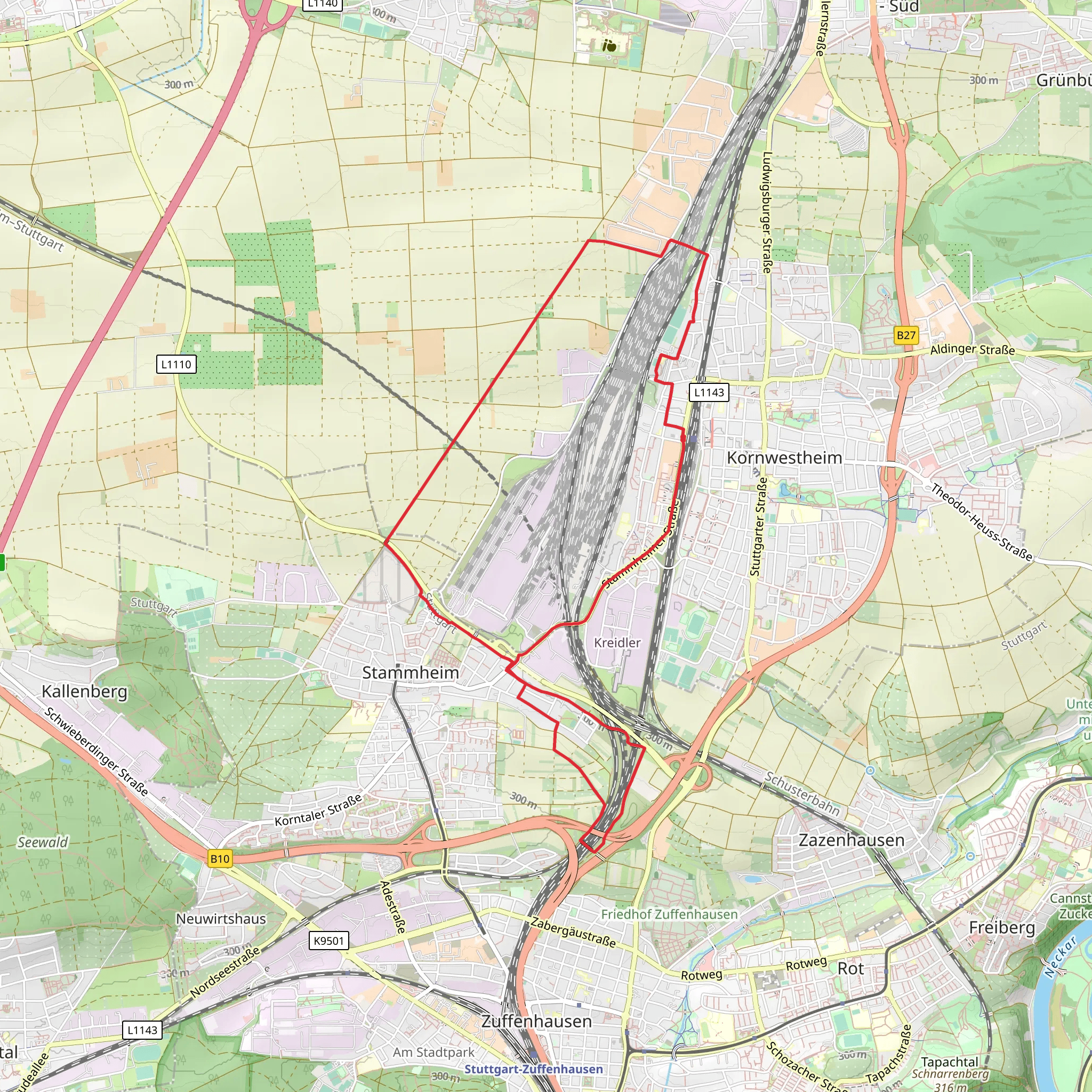 Solitudeallee Loop mobile static map