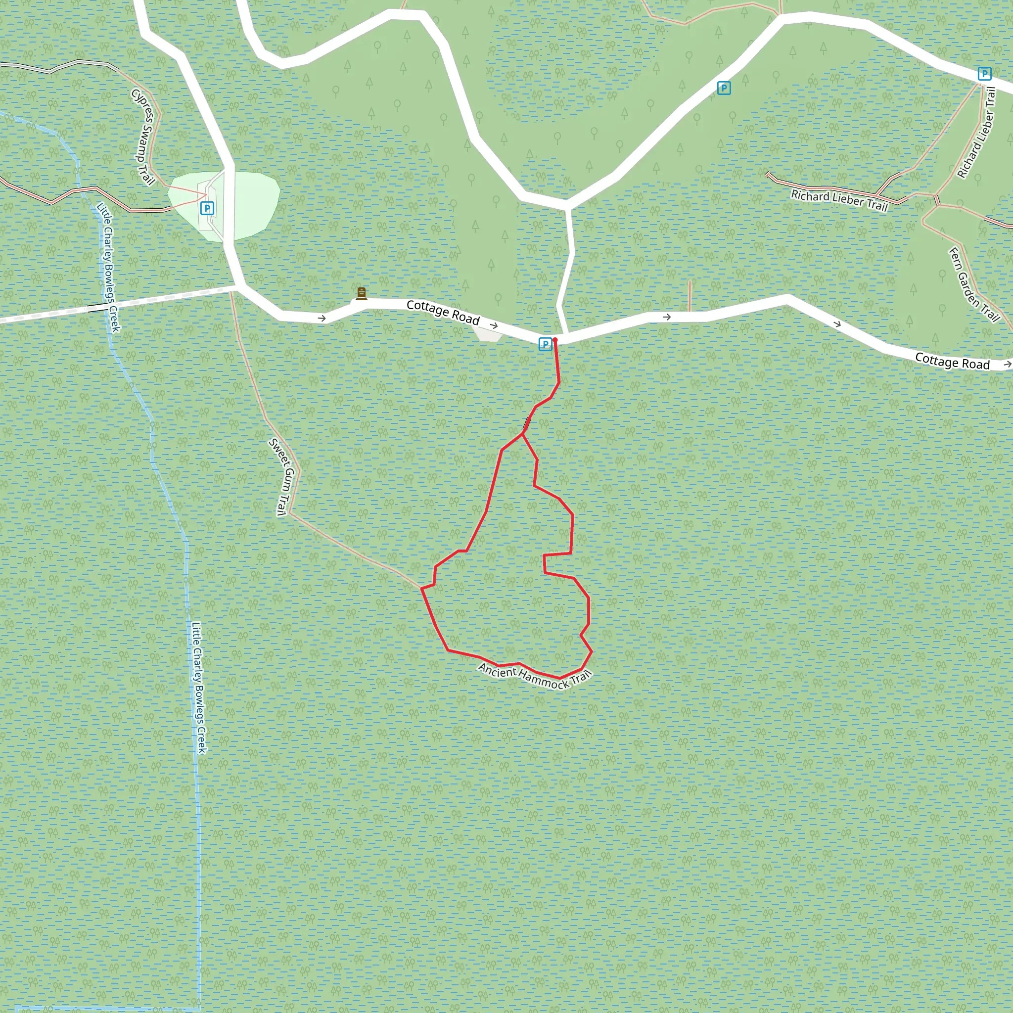 Cottage Road Loop mobile static map