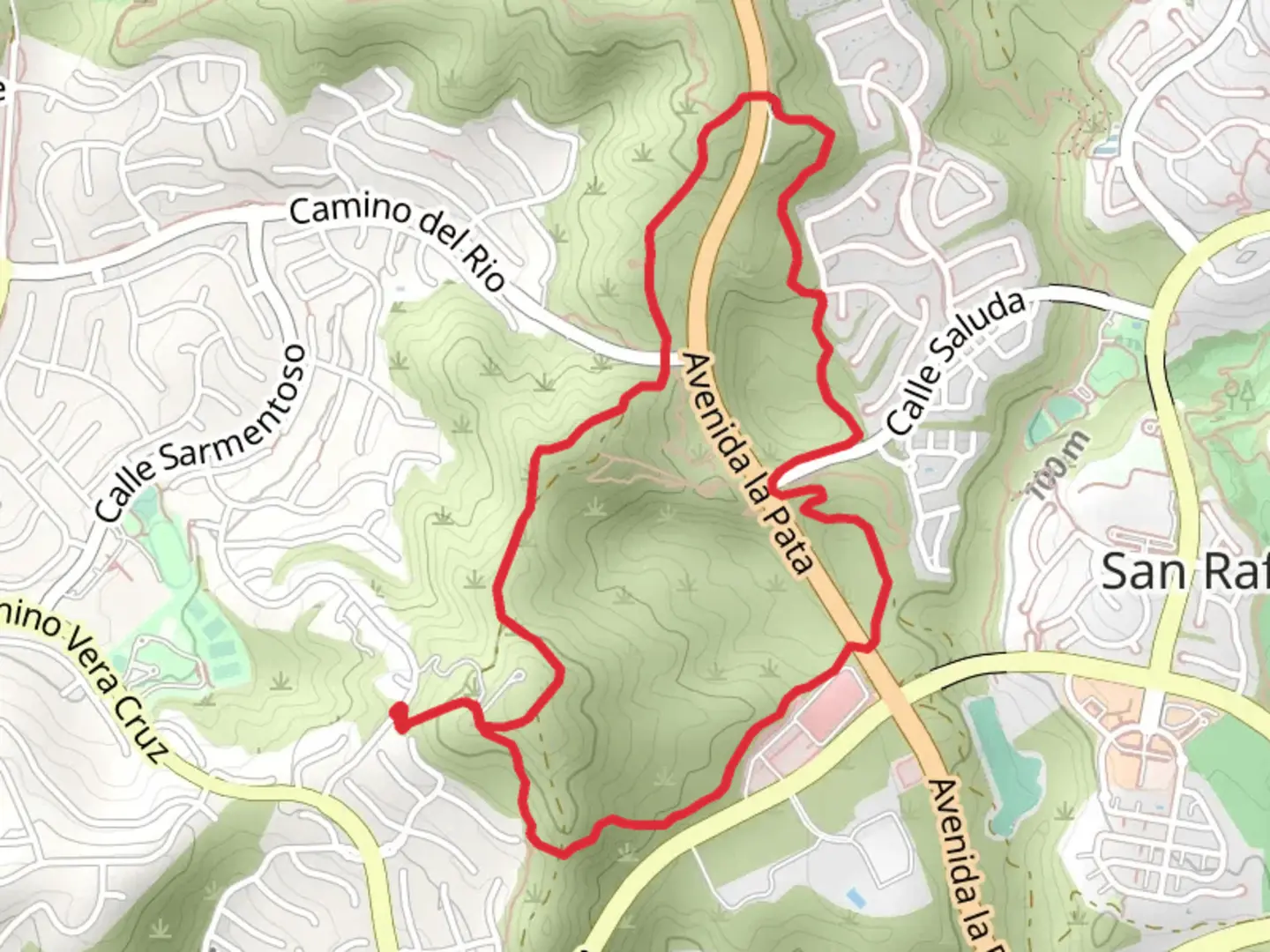 An image depicting the trail Forester Ranch Ridgeline, The Rock Garden and Prima Desecha Trail and its surrounding area.