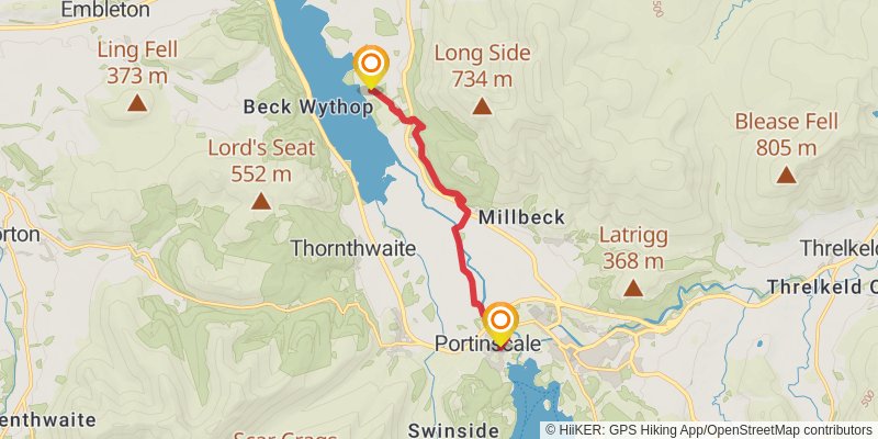 St Bega's Way stage 4 Map