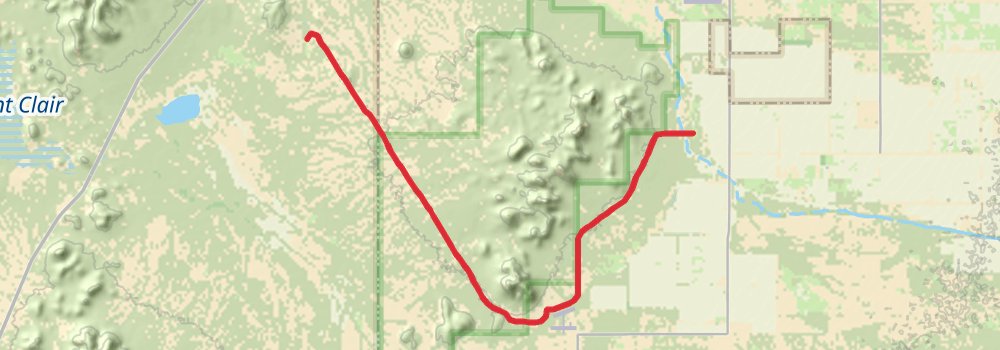 American Perimeter Trail - Southwest Primary stage 24 Map