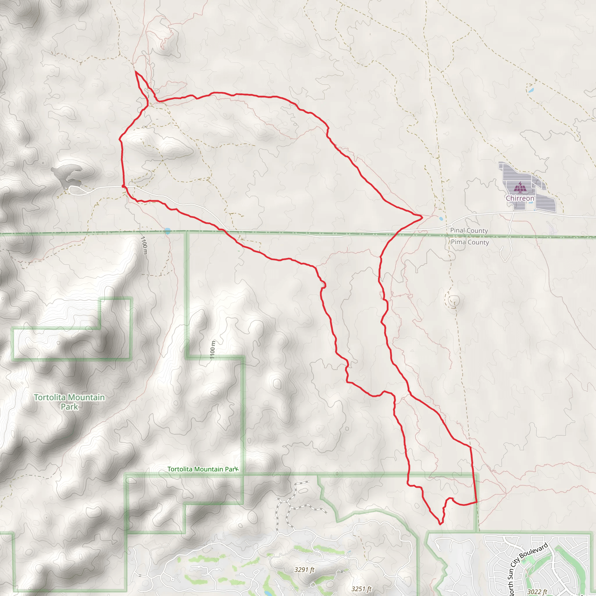 Rail X Ranch - Honey Bee Canyon Loop mobile static map